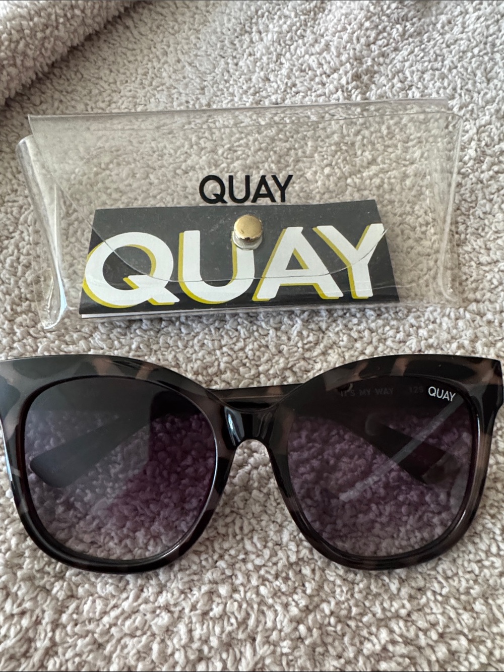 Quay Australia Black Sunglasses with Dark Smoke Lenses. It’s My Way style